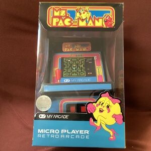 Ms. Pac-Man Micro Player Retro Arcade New in Box